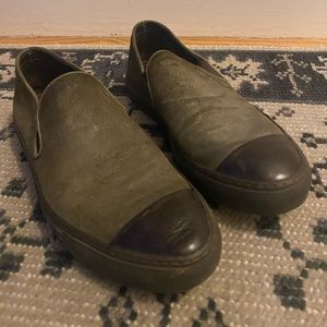 Rocco P. Leather Italian shoes flats sneakers 6.5